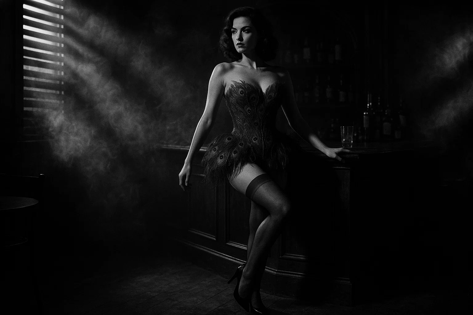 Shooting boudoir vintage speakeasy