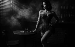 Shooting boudoir vintage fumée